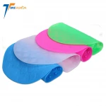 Fast drying baby silicone anti slip bath mat with suction cup