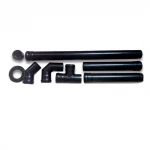 Fireplace part, pellet stove chimney flue pipe