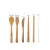 Import Flatware fork knife spoon set reusable cutlery bamboo Cutlery Set Travel Utensils Biodegradable Wooden Dinnerware Outdoor from China