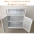 Import Floor Free Standing White Wood Bathroom Storage Cabinet With Adjustable Shelf from China