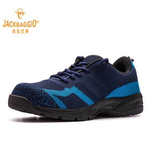 fly knit fabric SBP running sports safety footwear