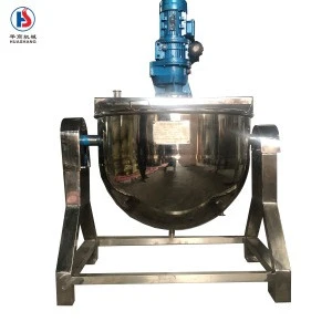 Food Grade Automatic Cooing Machine Electric/Steam/Gas Heating Food Processing Tilting Jacket Kettle