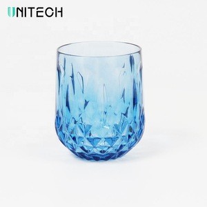 Food grade unbreakable long drinking glasses acrylic tumbler cups