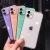 Import For iPhone12pro precision hole shiny TPU mobile phone case soft candy color cover for iPhone 12 from China