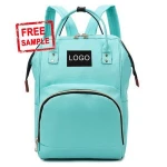 FREE SAMPLE Colorful Fashion Waterproof leather mochila panalera baby diapers bag backpack Mummy Baby Diaper Bags for mothers