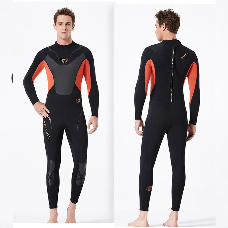 Full 3mm Neoprene Diving Suits Front Zip Keep Warm Swimming For Water Sports Wetsuits
