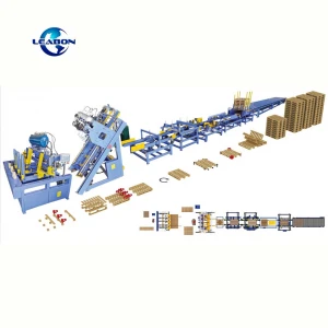 Full Automatic Euro Wooden Pallet Nailing Making Machine Wooden Pallet Production Line For Stringers Pallet