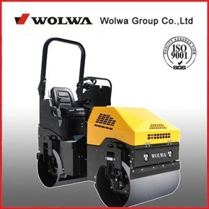 full hydraulic double drum road roller 2 ton ride on