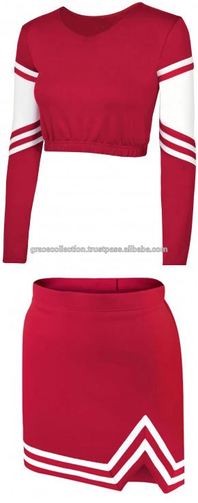 Full Sleeve Top Wholesale Cheap Cheerleader Uniforms