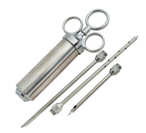 Full Stainless Steel 304 Marinade Meat Injector for Kitchen Cooking