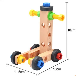 Fun children Plastic diy building block educational play tool toys set