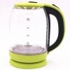 Fuwang New Fast Boiling and Cordless Glass Electric Water Kettle with Blue LED Indicator Light
