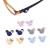 Import GA-8001 New Arrival Funny Glasses Accessories Eyewear Charm Glasses Ornaments For Childrens Gift Set Of 4 from China