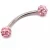 Import Gaby Stainless Steel Ferido Ball Eyebrow Ring Gem Piercing Jewelry from China