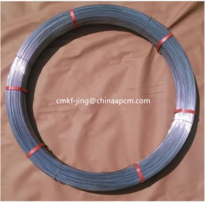 Galvanized OVAL SHAPED STEEL WIRE  2.4mm x 3.0mm anping good factory