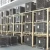 Galvanized wire mesh container folding storage cage