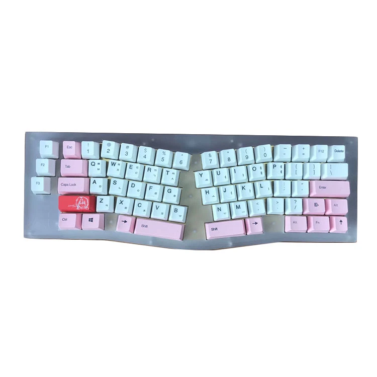 Gaojie high end CNC Mechanical keyboard frosted pc top plate bottom prototype keyboard case