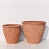 Garden decoration terracotta pot, ceramic pot.clay garden planter. Pottery flower pot