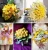 Garland Wedding Bouquet Decor Christmas Wreath DIY Artificial Flower Dry Pampas Craspedia Preserved Golden billy ball for decor