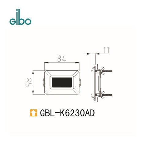 Gibo automatic infrared sensor urinal flush valve for ceramic urinal