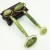 Gift 2019 New Arrival Zinc Alloy Metal Double Head carambola shape Jade Roller for Facial massage