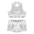 Import Girls Dancewear Sequins Sleeveless Cutout Back Crop Top With Bottoms Set For Jazz Tap Hip Hop Dance Stage Performance Wear from China