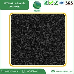 Glass fiber filled flame retardant black recycled PBT GF20