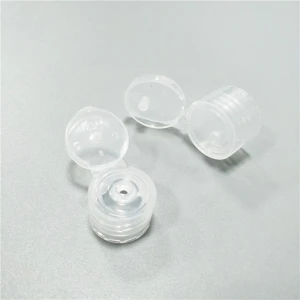 Glossy and transparentt butterfly cap emulsion essential oil squeeze bottle cap plastic flip  top cap