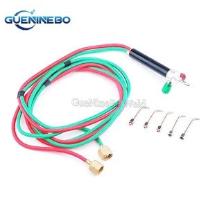 GNBWT-06J Mini Gas Little Welding Torch for Oxygen & Acetylene with 5 Tips For Jewelry Tools and Dental Tools