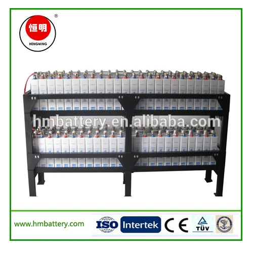 GNC,GNG,GNZ,GN series nickel cadmium battery with battery rack for substation, power plant, ups.