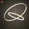 Good Price Freestyle DC 24V 60+80cm round aluminium led 2 rings chandelier pendant lights with CE approve Driver