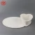 Good quality hot sale white ceramic heart shape with oval plate