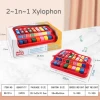 Good Quality musical instrument 8 tone in clear and crisp tones xylophone learning toys 2 In 1 piano  educational  toy for kids