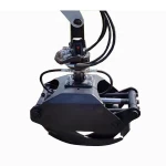grapple attachment for mini skid steer log rotating log grapple