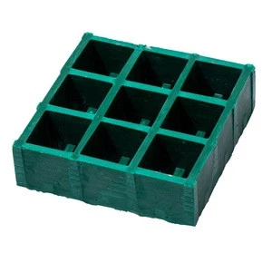 green smooth surface aisle cover plate fiberglass frp grating