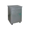 Groove Handle Customizable Antistatic Stainless Steel Hospital Beside Cabinet