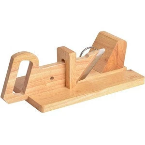 Guillotine meat cutting board wooden sausage slicer guillotine slicer