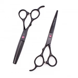 Hairdressing Scissors Set Left Hand 5.5" 6" AQIABI Stainless Barber Cutting Scissors Thinning Shears A8001