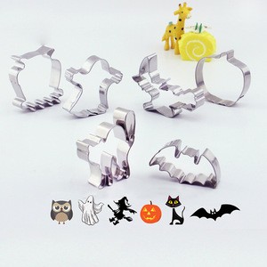 Halloween Cookie Cutters Stainless steel Set Mold 6pcs