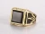 Import Han edition style Jewelry, stainless steel agate masonic golden ring, factory direct sale YSS598 from China