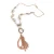 Import Handmade Beaded Necklace Long Tassel Necklace Cutout Pendant  Glass Beads Rosary Necklace from China