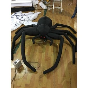 Hanging Design Halloween Decoration Black Color Inflatable Spider for Club Party Celebration
