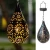 Import Hanging Solar lights Outdoor Garden Boho LED Flower Waterproof Decorative Metal Light for Porch Garden Outdoor from China