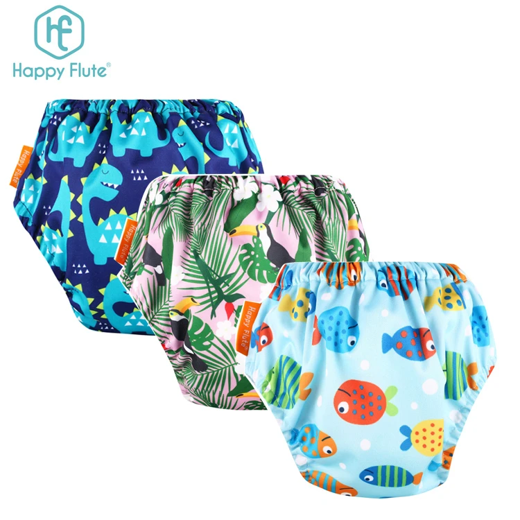 HappyFlute reusable baby training pants waterproof potty cotton training pants