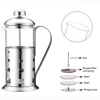 Heat Resistant Pyrex Borosilicate Glass Coffee and Tea Plunger