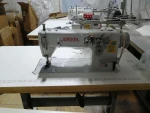 HEAVY DUTY TOP AND BOTTOM FEED WALKING FOOT USED JAPAN LOCKSTITCH SEWING MACHINE 1181N