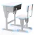 Import Height adjustable Single layer and column school desk and chair with plastic edge from China