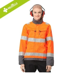 hi-vis labour uniform safety jackets with logo