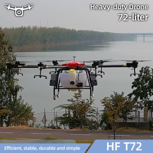 High Capacity 72 Liter Fish Feeding Orchard Drone Prices 75kg Long Range Dron Remote Control Agricultural Battery Powered Spraying Drone