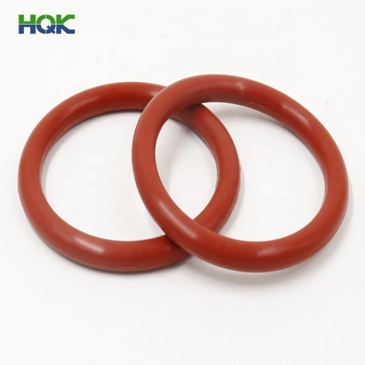High Elasticity Heat Resistant Red 60 Shore Machine Sealing O Rings Silicone Rubber O-Ring